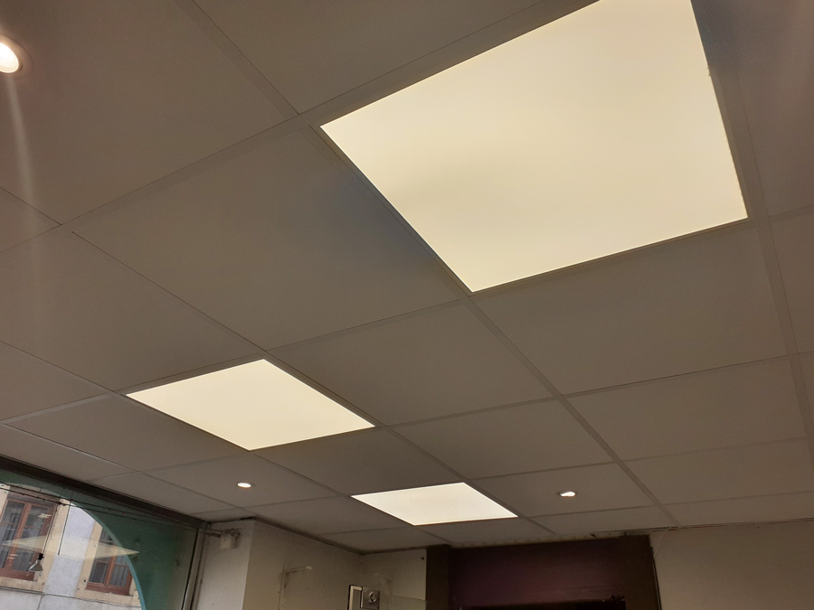 plafond dalles pavés lumineux imb9r